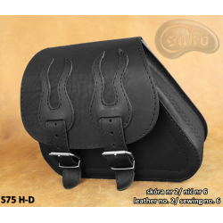 LEATHER SADDLEBAG S75 H-D SPORTSTER