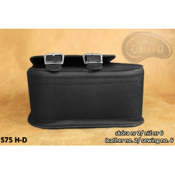LEATHER SADDLEBAG S75 H-D DYNA