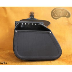 LEATHER SADDLEBAG S761 CROCODILE H-D DYNA without bracket