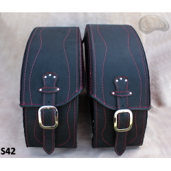 LEATHER SADDLEBAGS S42 *TO REQUEST*