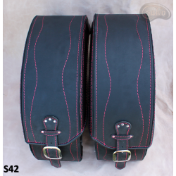 LEATHER SADDLEBAGS S42 *TO REQUEST*