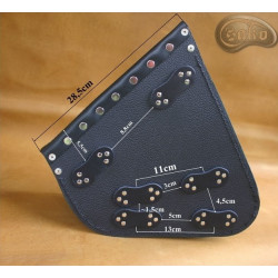 LEATHER SADDLEBAG S637 H-D SOFTAIL