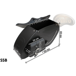 LEATHER SADDLEBAGS S05