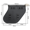 LEATHER SADDLEBAGS S79 WITH KI4A H-D DYNA
