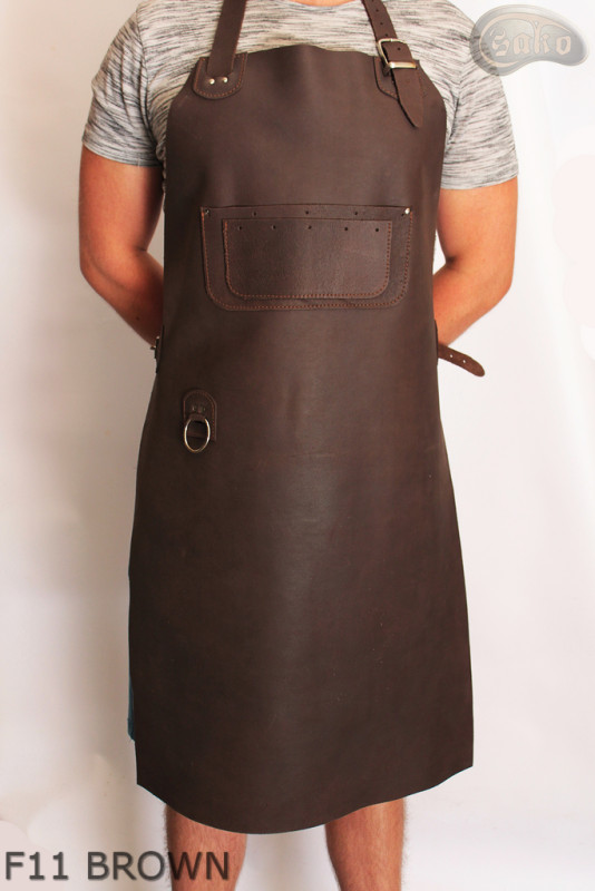 Schutzschürze aus Leder/Metzger/Schweißer/Koch/Grill/Schlosser F11  BROWN
