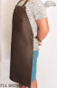 Schutzschürze aus Leder/Metzger/Schweißer/Koch/Grill/Schlosser F11  BROWN