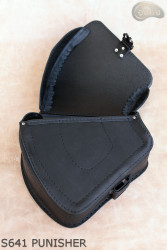 LEATHER SADDLEBAG S641 PUNISHER H-D SOFTAIL