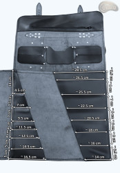 Késtáska / tasak BLACK MATTE (modell 2)