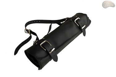 Knife bag / pouch BLACK MATTE WITH ZIP FASTENER (model 3)