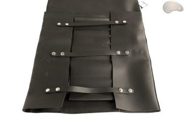 Knife bag / pouch BLACK MATTE WITH ZIP FASTENER (model 3)