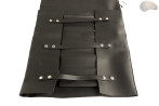Knife bag / pouch BLACK MATTE WITH ZIP FASTENER (model 3)