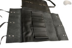Knife bag / pouch BLACK MATTE WITH ZIP FASTENER (model 3)