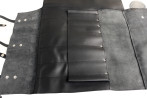 Knife bag / pouch BLACK MATTE WITH ZIP FASTENER (model 3)