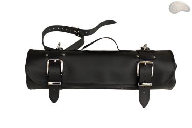 Knife bag / pouch BLACK MATTE WITH ZIP FASTENER (model 3)