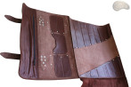 Knife bag / pouch COGNAC ( model 2)