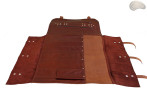 Sac à couteaux / pochette COGNAC AVEC ZIPPE (modèle 3)