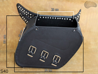 LEATHER SADDLEBAGS S40  **TO REQUEST**