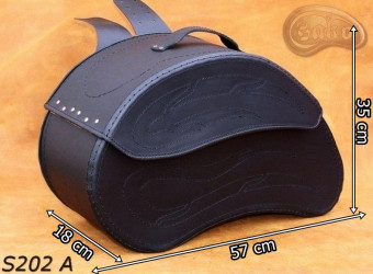 LEATHER SADDLEBAGS S202 A  *TO REQUEST*