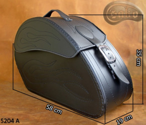 LEATHER SADDLEBAGS S204 A  *TO REQUEST*
