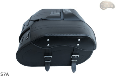 LEATHER SADDLEBAGS S07