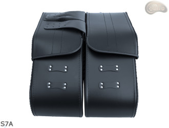 LEATHER SADDLEBAGS S07