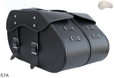 LEATHER SADDLEBAGS S07
