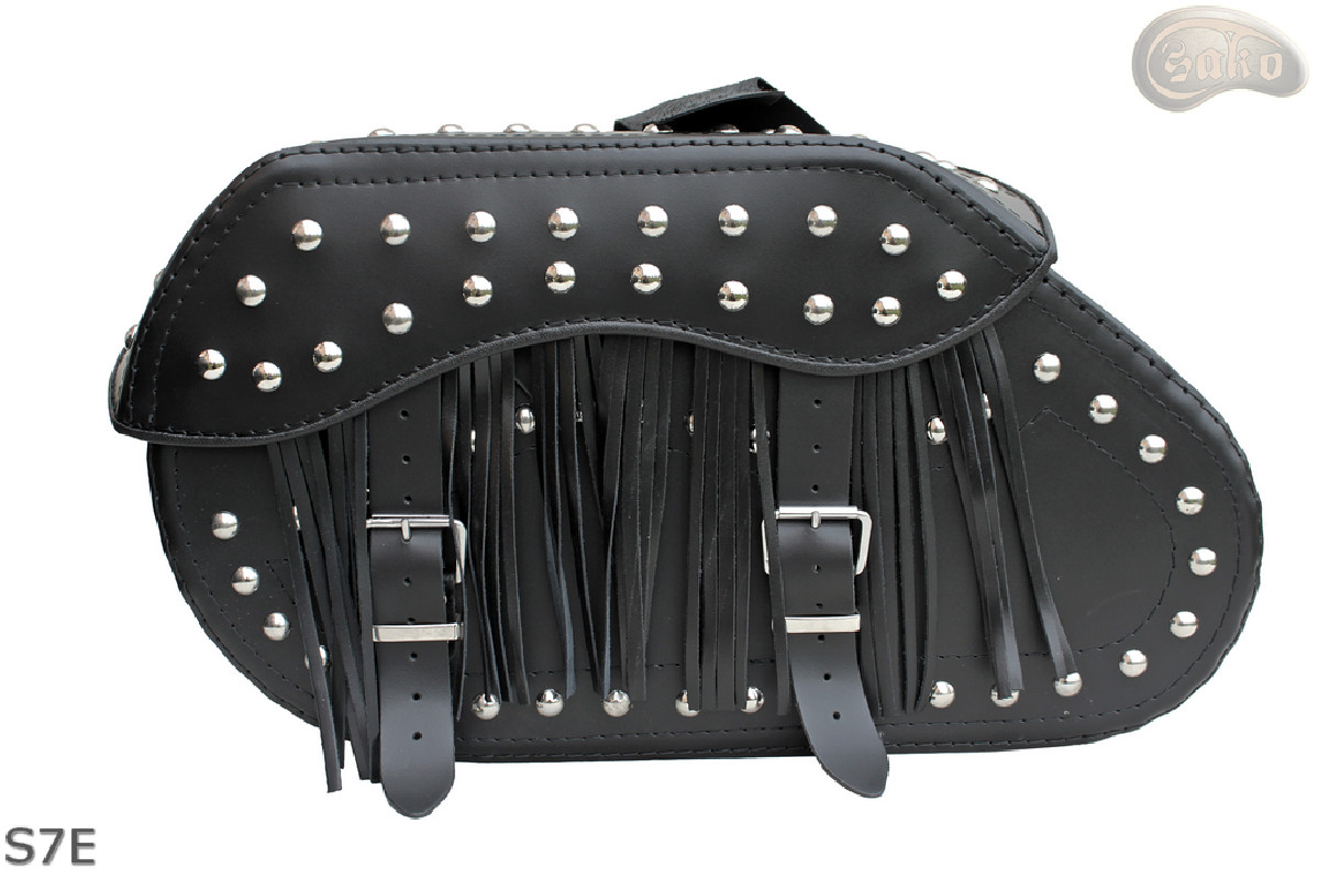 LEATHER SADDLEBAGS S07
