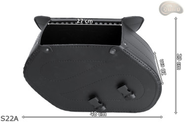 LEATHER SADDLEBAGS S22