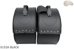 LEATHER SADDLEBAGS S152 BLACK