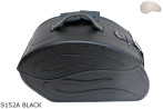 LEATHER SADDLEBAGS S152 BLACK