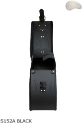 LEATHER SADDLEBAGS S152 BLACK