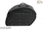 LEATHER SADDLEBAGS S152 BLACK