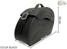 LEATHER SADDLEBAGS S152 BLACK