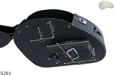 LEATHER SADDLEBAGS S261