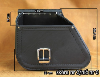 Satteltaschen S76 SKULL H-D SPORTSTER