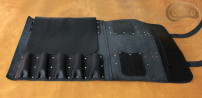 Knife bag / pouch   BLACK GRAIN LEATHER ( model 4)