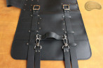 Knife bag / pouch   BLACK GRAIN LEATHER ( model 4)