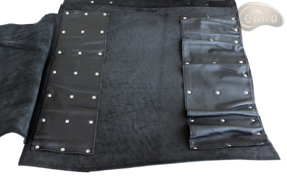 Knife bag / pouch   BLACK GRAIN LEATHER ( model 4)