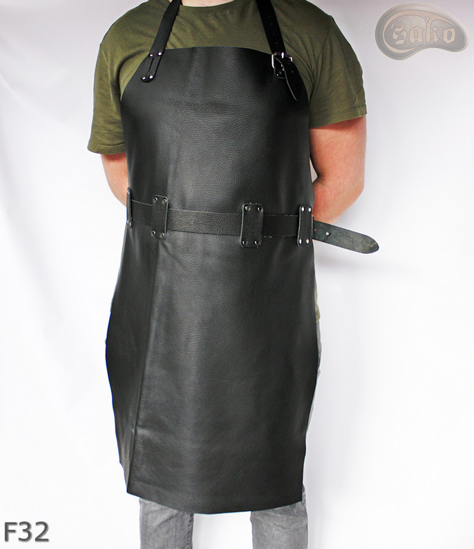 Schutzschürze aus Leder F32/Metzger/Schweißer/Koch/Grill/Schlosser