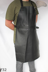 Schutzschürze aus Leder F32/Metzger/Schweißer/Koch/Grill/Schlosser