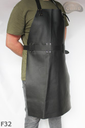 Schutzschürze aus Leder F32/Metzger/Schweißer/Koch/Grill/Schlosser