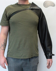 Schweißschutzhülle aus Leder mit verstellbaren Riemen
