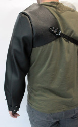 Schweißschutzhülle aus Leder mit verstellbaren Riemen