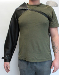 Schweißschutzhülle aus Leder mit verstellbaren Riemen