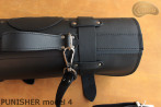 Knife bag / pouch BLACK GRAIN LEATHER PUNISHER( model 4)