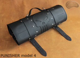 Késtáska / tasak  szemcsés bőr PUNISHER(modell 4)