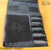 Knife bag / pouch BLACK GRAIN LEATHER PUNISHER( model 4)