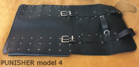 Knife bag / pouch BLACK GRAIN LEATHER PUNISHER( model 4)