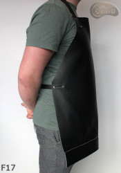 Tablier cuir F17 deux pièces de protection/boucher/soudeur/cuisinier/barbecue/serrurier