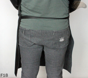 Tablier de protection avant en cuir F18 avec manches / boucher / soudeur / cuisinier / barbecue / serrurier